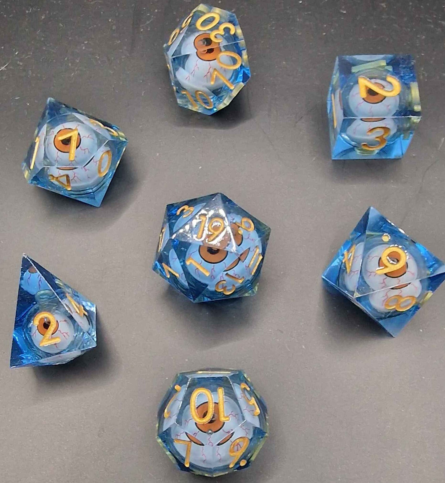 Liquid Core Resin Dice Set - Normal Eye