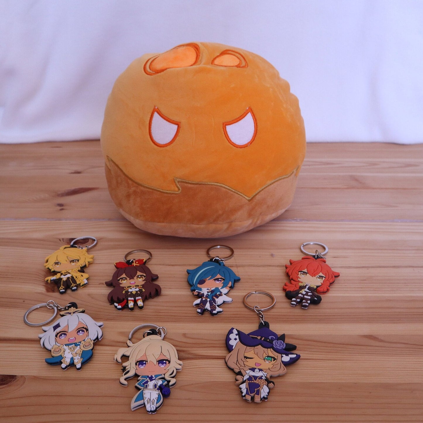 Genshin Impact Pillow, Slime, Geo, Pyro, Anemo, Cryo, Electro, Dendro, and Hydro Fantasy Plush, Friendly Plushie, Ready to Ship