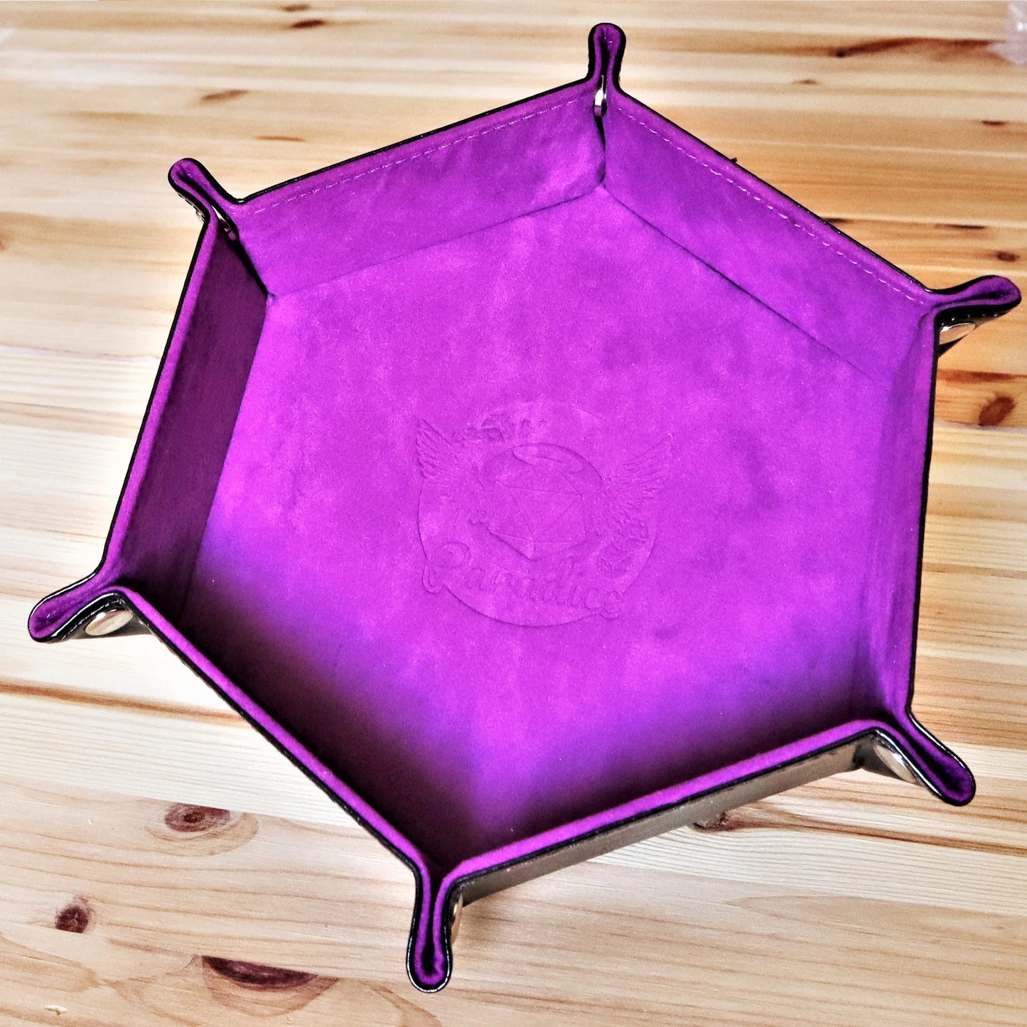 Paradice Foldable Hexagon Dice Tray - Essential for Board Games and RPGs - Keeps Dice in Place - Awesome Accessory