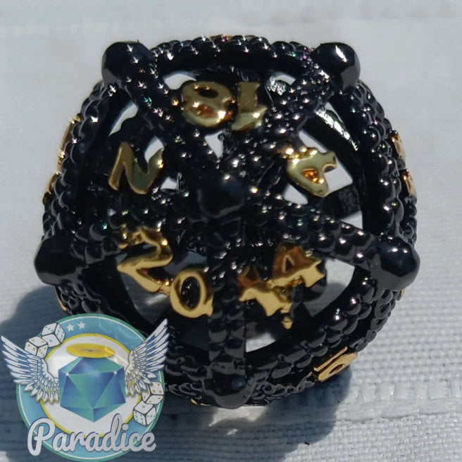 Ragnoir - Zephyr - Caged Figure Hollow Metal Dice Set - Unleash the Darkness