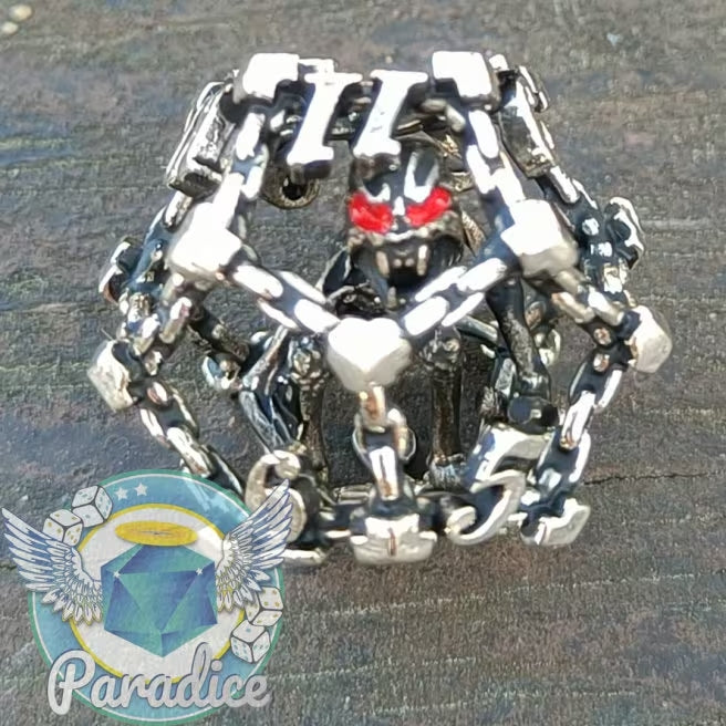 Predator Caged Figure Hollow Metal Dice Set | Unleash the Predator Within