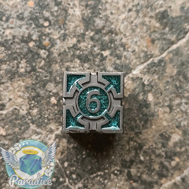 Ancient Mecha Metal Dice Set – Roll with Power & Precision!