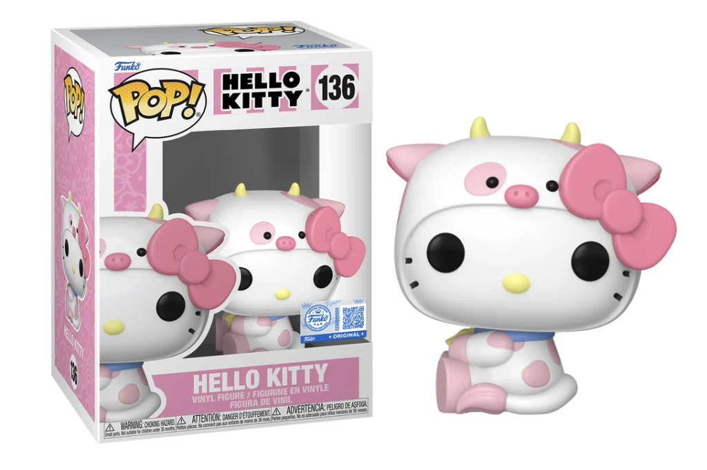 Funko Pop! Vinyl (Exc) - Sanrio - Hello Kitty (Cow Cosplay) (136)