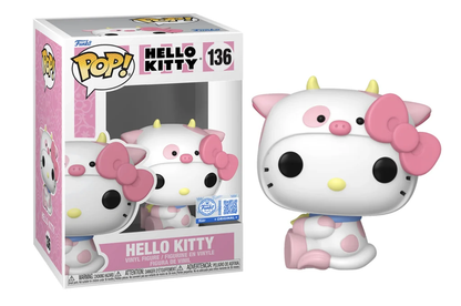 Funko Pop! Vinyl (Exc) - Sanrio - Hello Kitty (Cow Cosplay) (136)
