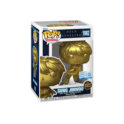 Funko POP! Animation Solo Leveling - Sung Jinwoo (Gold) Exclusive Edition