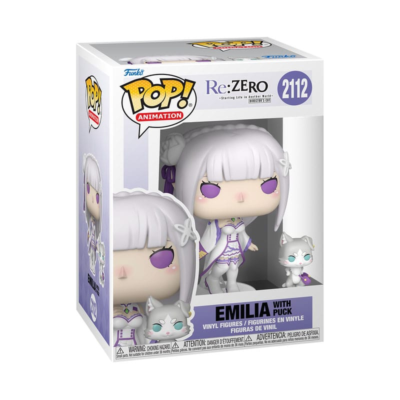 Funko POP! Animation Re:ZERO Starting Life in Another World Emilia with Puck #2112